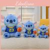 Plush Stitch Bear With Basketball Design For Kids Room Decor And Collectible Gift