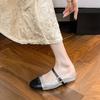 Inner height-increasing silver bag head half slippers women's outer heel-less lazy shoes 3233 size half-tray single shoes