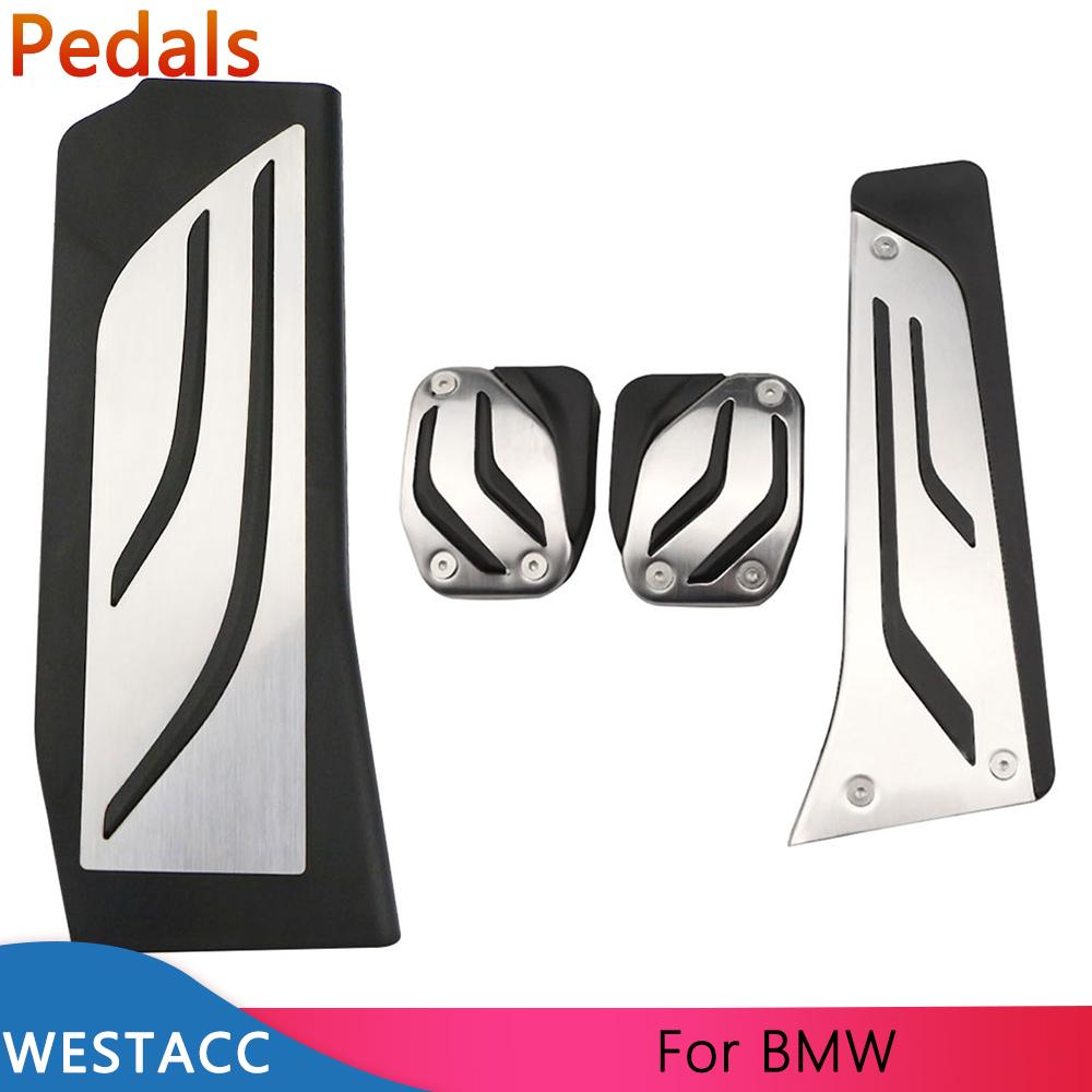 Auto Pedale Gas Bremse Kupplung Rest Pedal Abdeckung für BMW 5 Series G30 G31 G38 520d 520i 525i 528i 530i 2017- 