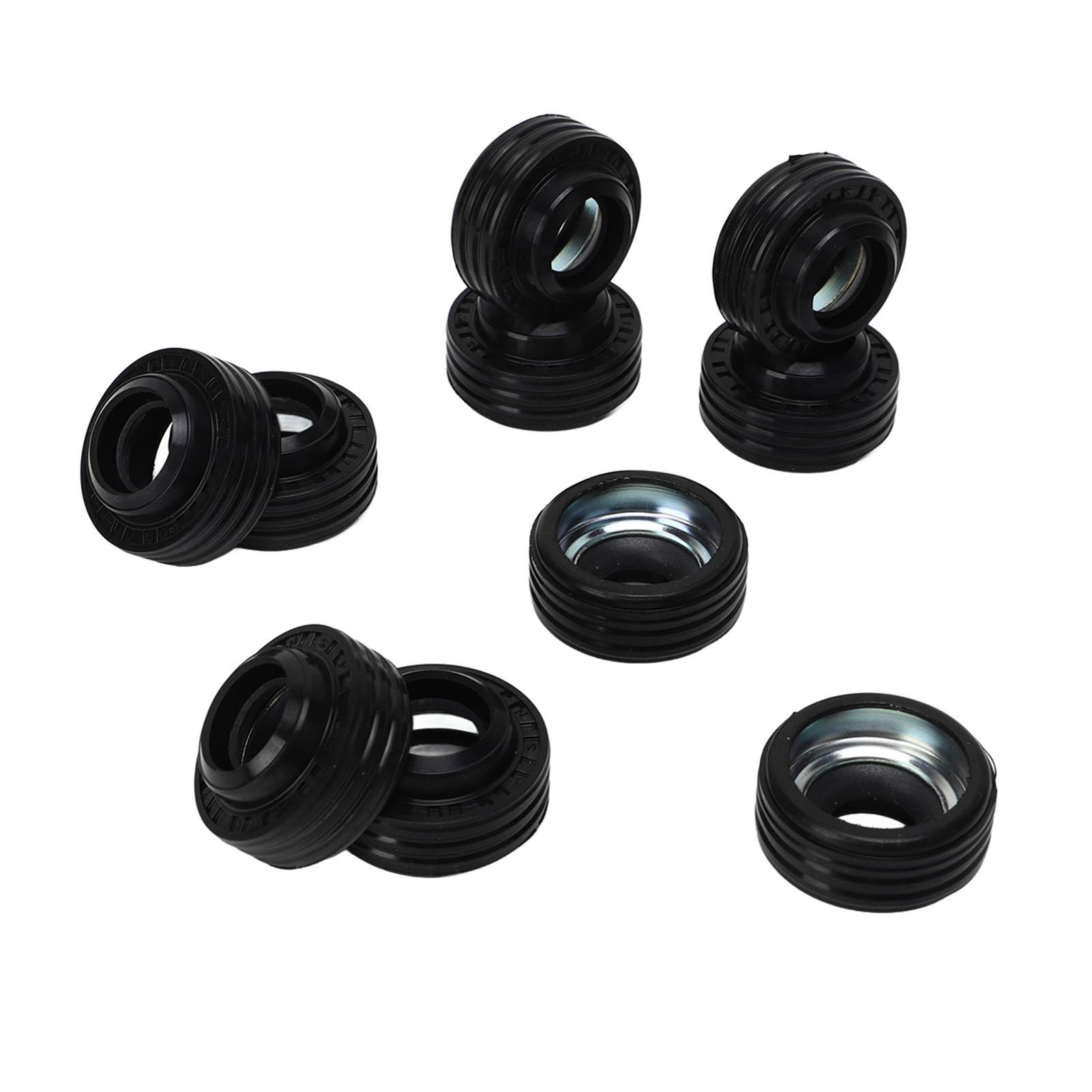 

10PCS AC Compressor Shaft Seal Kit Rubber Black Circular AC Compressor Oil Seal Fit for 10S AC Compressor