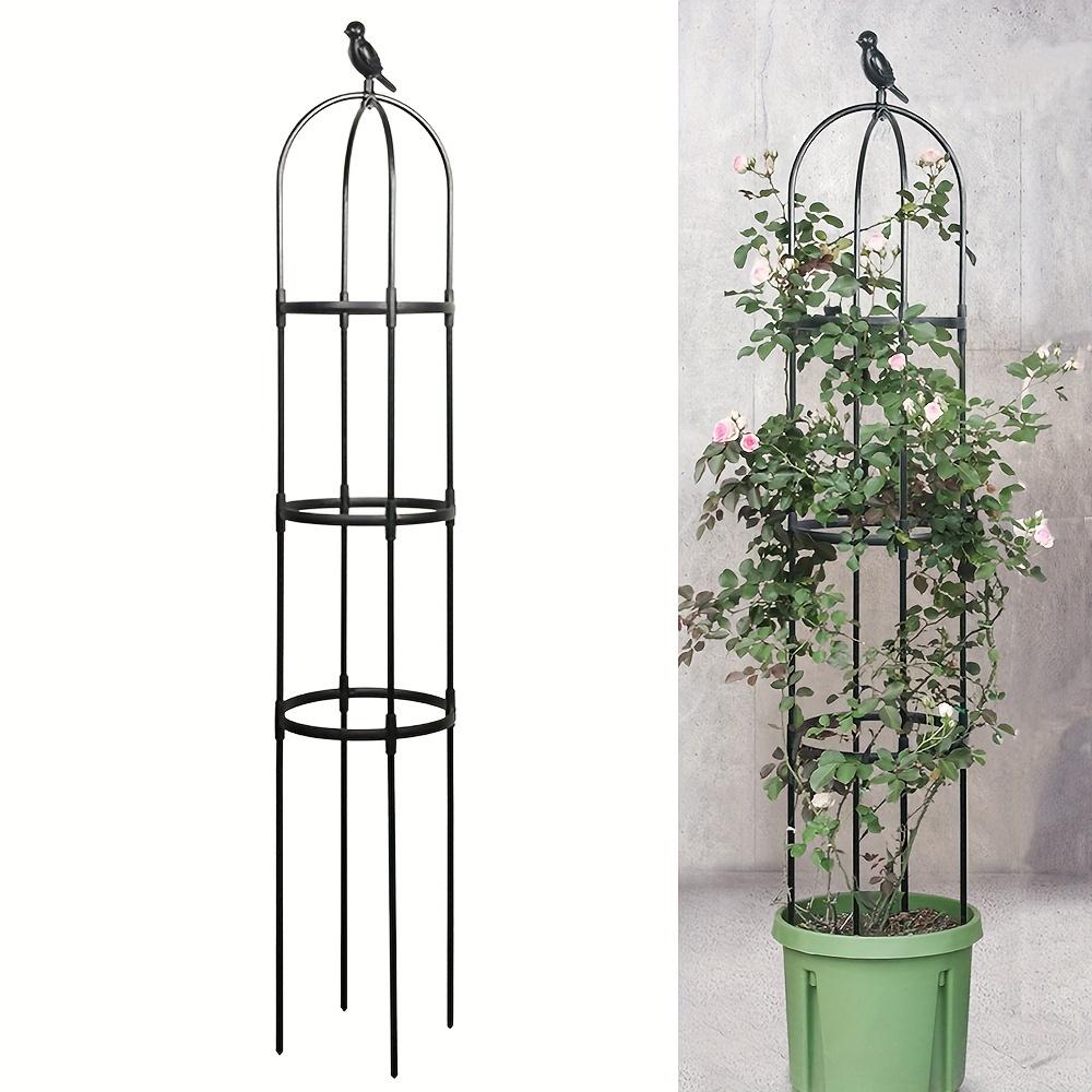 

70.8inchGardening Climbing Frame Plastic Coated Rust-Resistant Plant Climbing Support Indoor and Outdoor Potted Plant Support Su 70.8inch чёрный