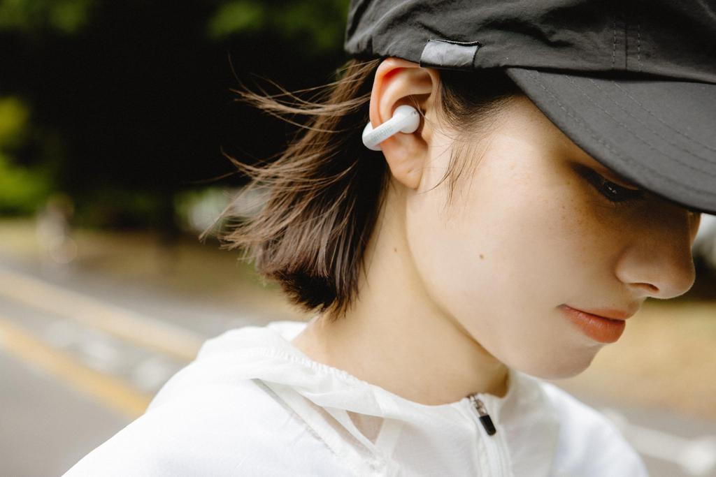 ambie sound earcuffs Ambie 2nd Generation True Wireless Earphones with Bluetooth and Microphone for Online and Intercom App Compatible AM-TW02 (White