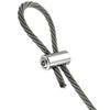 10/20pcs Double Hole Wire Rope Locks,1-3mm Cable Clamps,Stainless Steel Cable Fastener,Adjustable Screw Metal Clip Sling Fitting