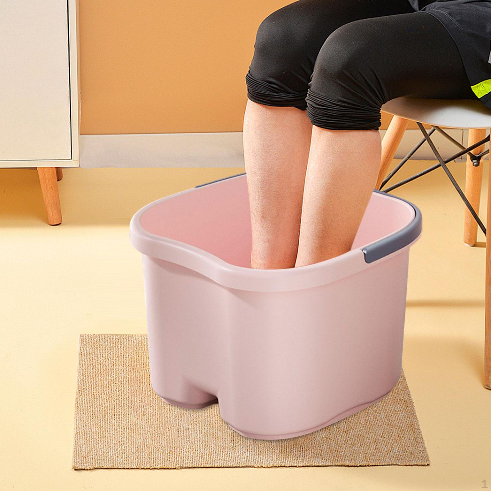 

Foot Bath Tub Feet SPA Relaxation Adults Convenient Sturdy 31x24x24cm for Household Dorm Portable розовый