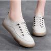 Ősz Valódi Bőr Női Kis Fehér Cipők Nyári Lapos Tornacipők Hölgyek Vulkanizált Cipők fekete fehér Alkalmi Tornacipők 35-40
