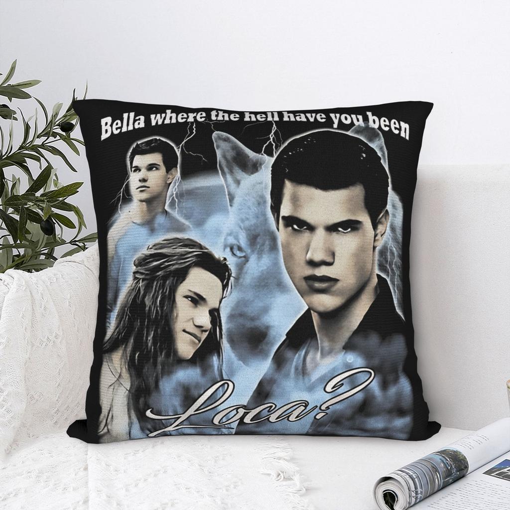 Twilight Vampires Movie Wolves Romance Pillowcase Printing Cushion Cover Gift Classic Retro Throw Pillow Case Cover Home Zipper