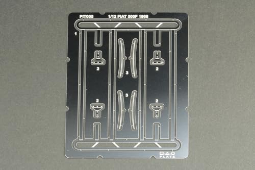 Platz/Italeri 1/12 Scale Fiat 500F 1968 with Roof Rack, Plastic Model Kit PIT006 (Car)