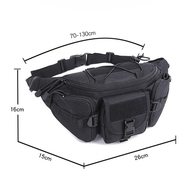 Outdoor Waist Bag Men's Tactical Waterproof Molle Camouflage Hunting Hiking Climbing Nylon Mobile Phone Belt Pack Combat Bags