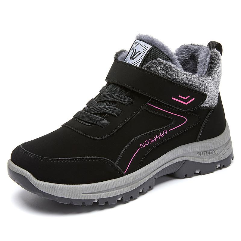 Nouvelles bottes de neige d'hiver pour femmes avec des bottes courtes en peluche et épaissies pour femmes