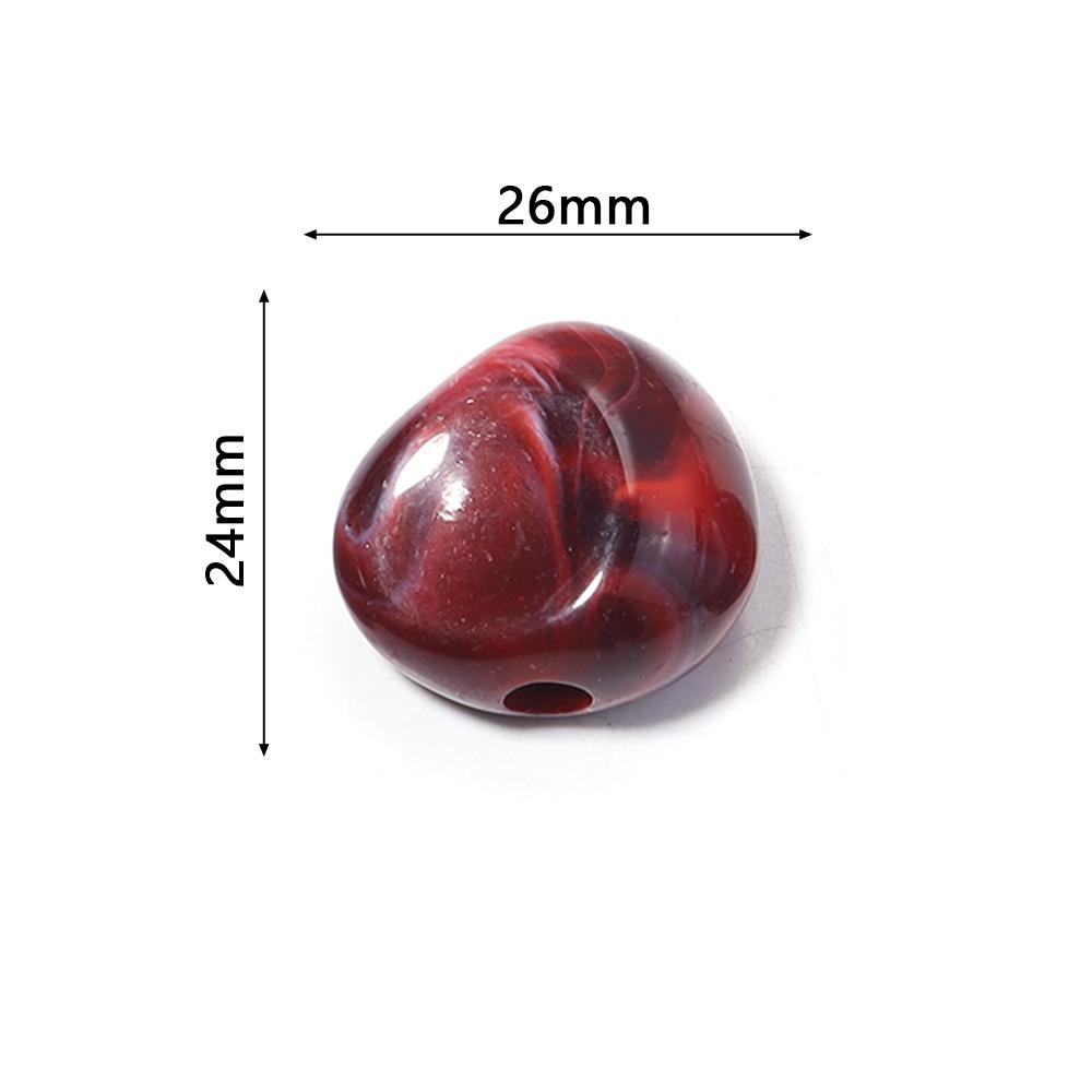 10pcs/lot Irregular Acrylic Beads Dual Color Loose Spacer Beads For Jewelry Making DIY Bracelet Nacklace Earrings Accessories