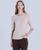 Basic House Women'S Ribbed Sleeveless T-Shirt Beige Lyts7203