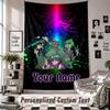 Custom Tapestry Wall Hanging, Gorillaz Personalized Name Text Home Wall Decor