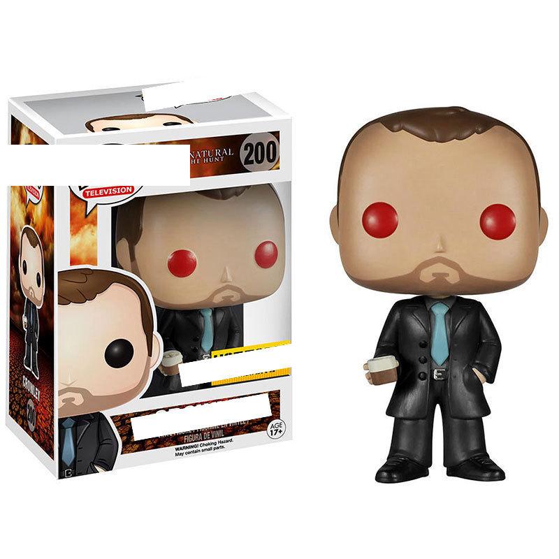 Übernatürliches PVC Sammelfiguren Set mit Tier Sam Dean Bobby für Fans und Sammler