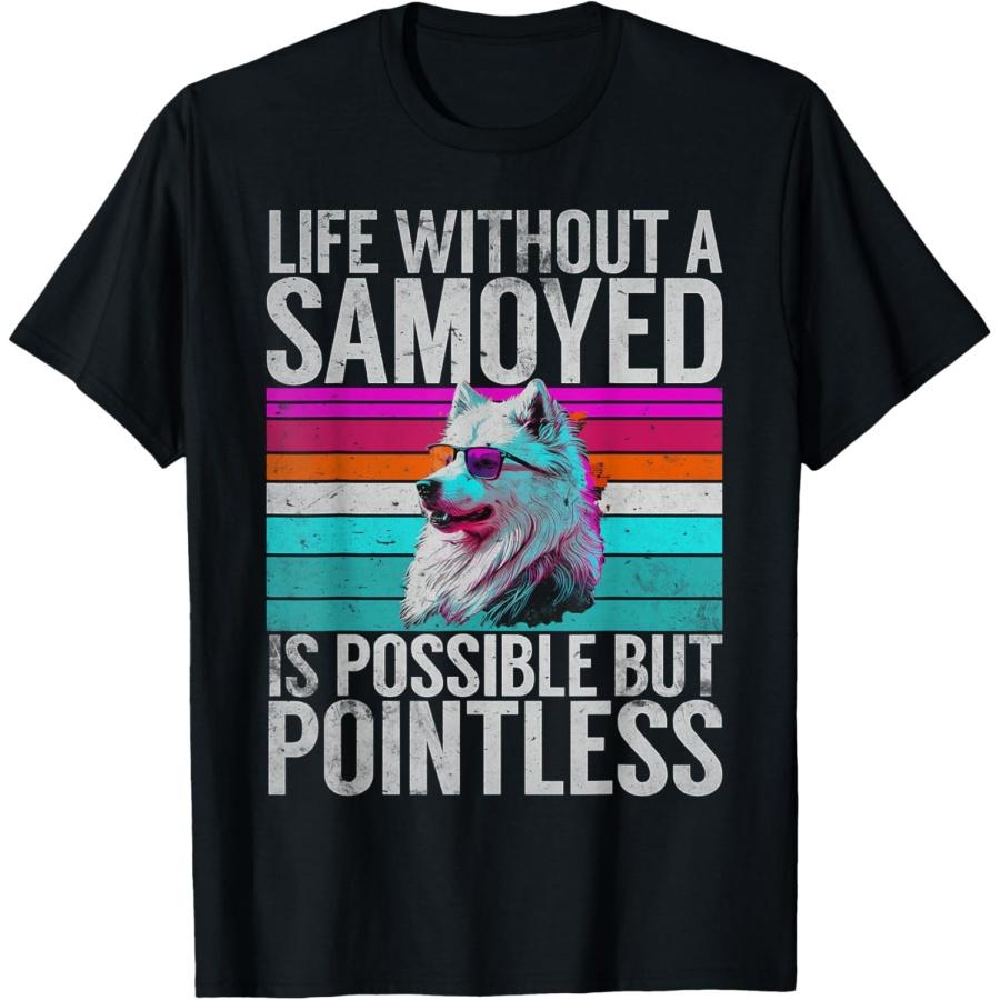 Life without a Samoyed is possible but Pointless Samoyed T-Shirt XXXXXL чёрный