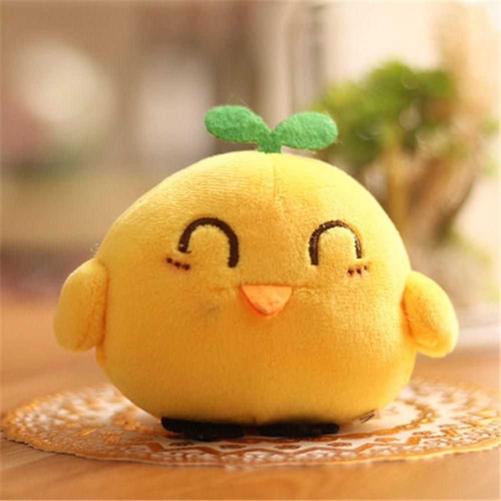 

Case Cartoon Kawaii Expression Chook Keychain Korean Style Pendant Plush Toy Keyring Backpack Decor