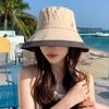 Summer hat women's big brim sun hat outdoor travel show face small bucket hat