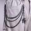 Hosenkette Punk Jeans Geldbörsenkette Schmuck Unisex Hosen Verzierungen Ästhetische Halloween Kette für den täglichen Gebrauch und Partys