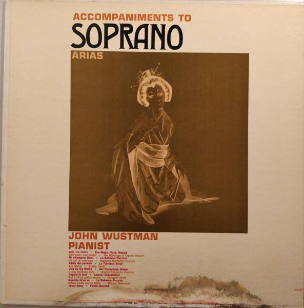 

LP Record JOHN WUSTMAN Accompaniments To Soprano Arias MMO7015 MUSIC MINUS ONE US Classical Used