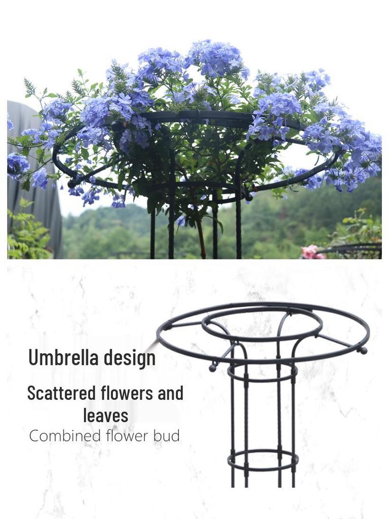 Mushroom-Head Flower Stand & Climbing Rose Support - Durable Plant Stand for Clematis and Roses
