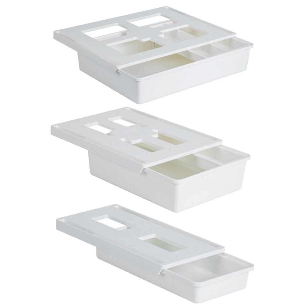 Under Desk Drawer Under Desk Organizer Large Capacity Under Table Storage Holder Slide Out Drawer Tray for Home Office