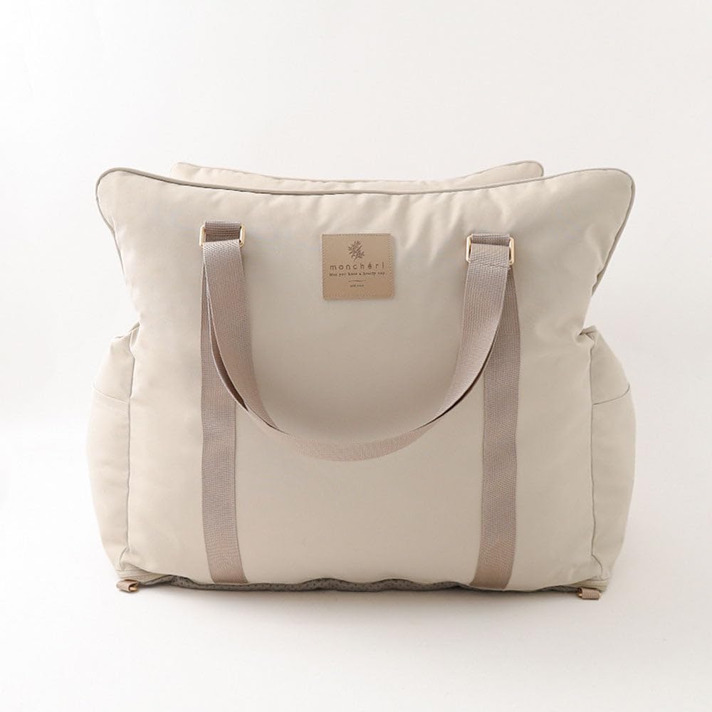 Moncheri Psí potřeby do auta 2WAY Drive Pelíšek pro domácí mazlíčky se sluncem Roztomilý stylový Oblíbená značka Toy Pudl Čivava Malý pes Střední pes Ochrana pro psy/BÉŽOVÁ/ZDARMA