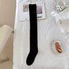 Knee Socks Children'S Black Thin Leg Stockings Ins Spring And Autumn Outer Wear Japanese College Style Solid Color Versatile Jk Socks