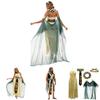 Egyptian Pharaoh Cleopatra Cosplay Costume With Polyester Fabric For Adults