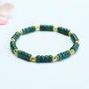 Juanyu Myanmar Jade Beads Bracelet Blue Jadeite Bracelet Natural Stone Beaded Bracelets