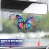 Butterfly Car Pendant | Photography Creative Colorful Acrylic Butterfly Car Accessories - Car Mirror