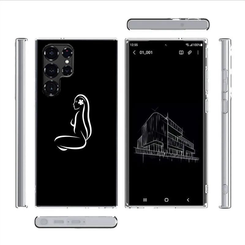 H-Hinano Tahiti Girl Beach Capa Phone Case For Samsung S26 Ultra S25 Edge Galaxy S23 S21 S20 S24 FE S22 S10 Plus Cover Clear TPU