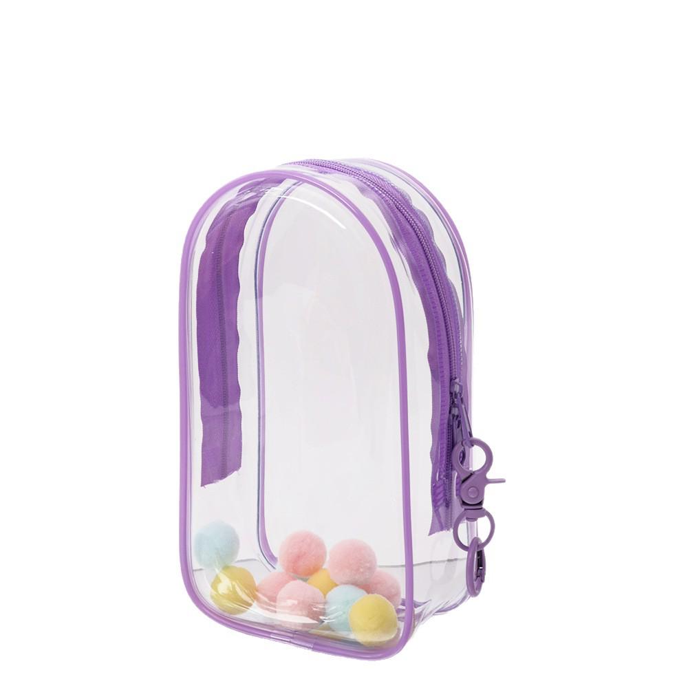 19cm Transparent Doll Stroller Bag - Fashionable, Waterproof PVC, Dustproof, Display Bag for Blind Box Dolls.