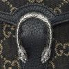 Gucci Dionysus Tiger Head Buckle Logo Denim Jacquard Fabric Leather Chain Wallet Crossbody Shoulder Bag Women Bags Black 401231-UN3BN-1274