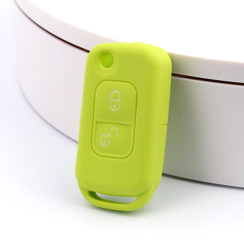 Silicone Cover Flip Folding Remote Car Key Case for Mercedes Benz W168 A170 SLK R170 E113 Class A/C/E/S W202 W203 Alarm