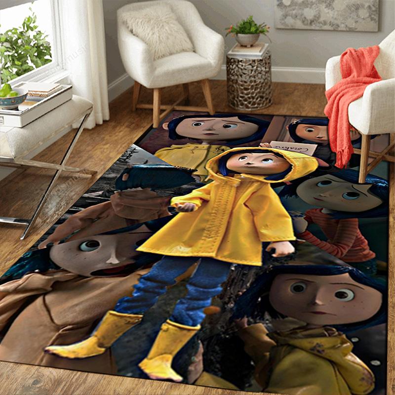 Coraline Rug Floor Mat for Living Room or Bedroom Soft and Comfortable Carpet a Gift for Birthday and Holiday.