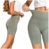 Legginsy Kolarki Damskie Z Wysokim Stanem Efekt Push-up Zielone Moraj S/m