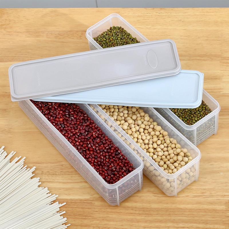 Sealed Noodles Crisper Plastic Noodles Spaghetti Box Kitchen Refrigerator Storage Box Food-Grade Noodle Storage Box