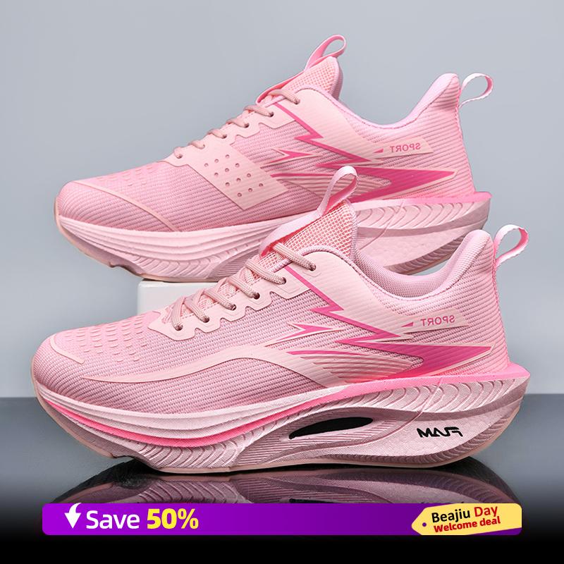 Men Sports Running Shoes Casual Marathon Breathable Lightweight Women's Comfortable Athletic Nonskid Walking Sneakers Outdoors