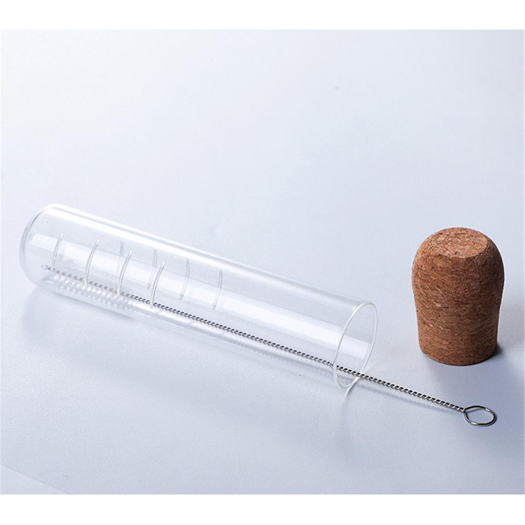 Tea Set Strainer with Cork Lid Mini Transparent Empty Filter Holder Design Heat-resistant Teaware Tools for Restaurant Shop