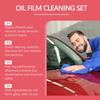 Homonth Car Glass Glossy Powerful Car Windshield Cleaner Oil Film Remover Car Window Glass Cleaner Removes Dirt Car Cleaning Brush