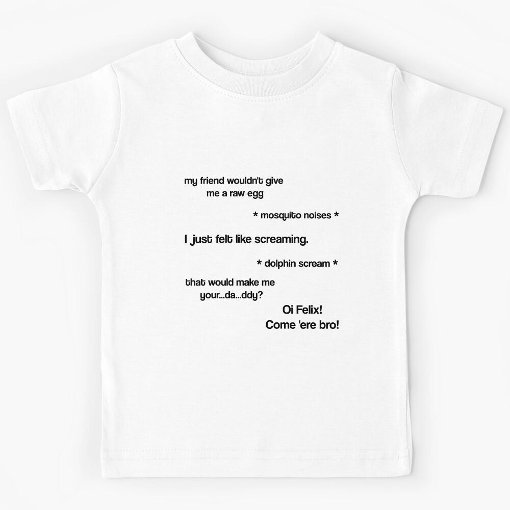 STRAY KIDS - Funny Quotes Pack Black [BUY MEDIUM OR LARGER FOR STICKER PACK] Kids T-Shirt 100