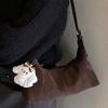 2025 New Fashion Korean Version Retro Solid Color Versatile Shoulder Bag Casual Women's Bag Commuter Messenger Bag