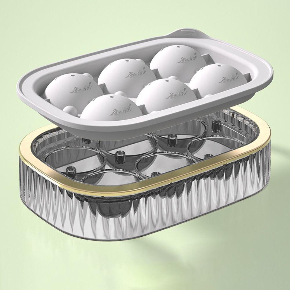 Durable Light Bulb Shape Ice Mold Bar Tool Kitchen Gadget Ice Ball Mould Silicone Round Ice Cube Maker