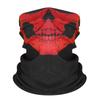 1× Punk Skull Print Cycling Face Mask Riding Scarf Summer Breathable Sunscreen Neck Gaiter for Unisex Outdoor Activity Balaclava