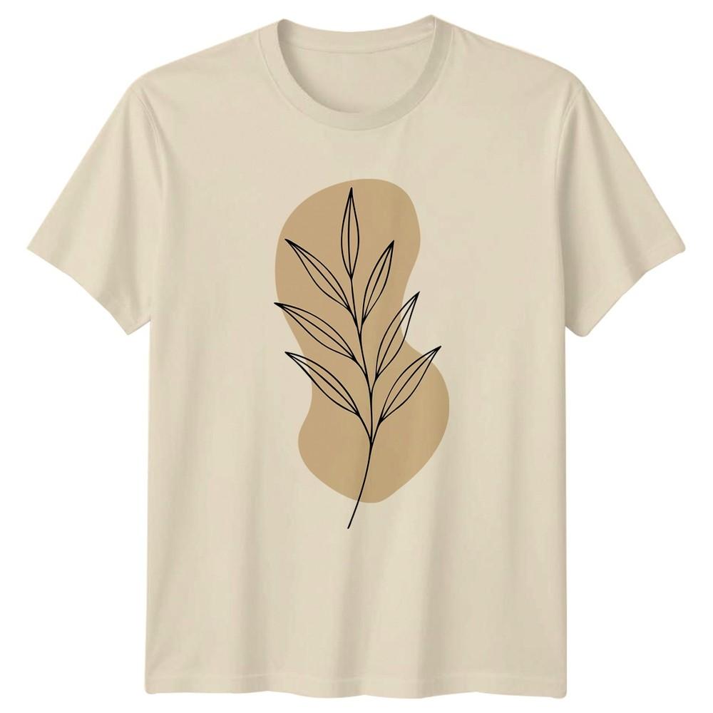Minimalist Botanical Leaf Art Nature TShirt Minimalist Art Botanical Gift