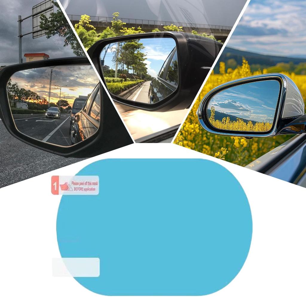 Ketunedi Car Rearview Mirror Rainproof Film Rainproof Mirror Film | 2 Pcs Anti Fog