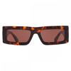 Off White Laurel Brown Rectangular Unisex Sunglasses Oeri13p 6064 54 Multi