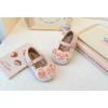 Girls Flower Decorated Korean Style Princess Soft Sole Kids Leather Loafers