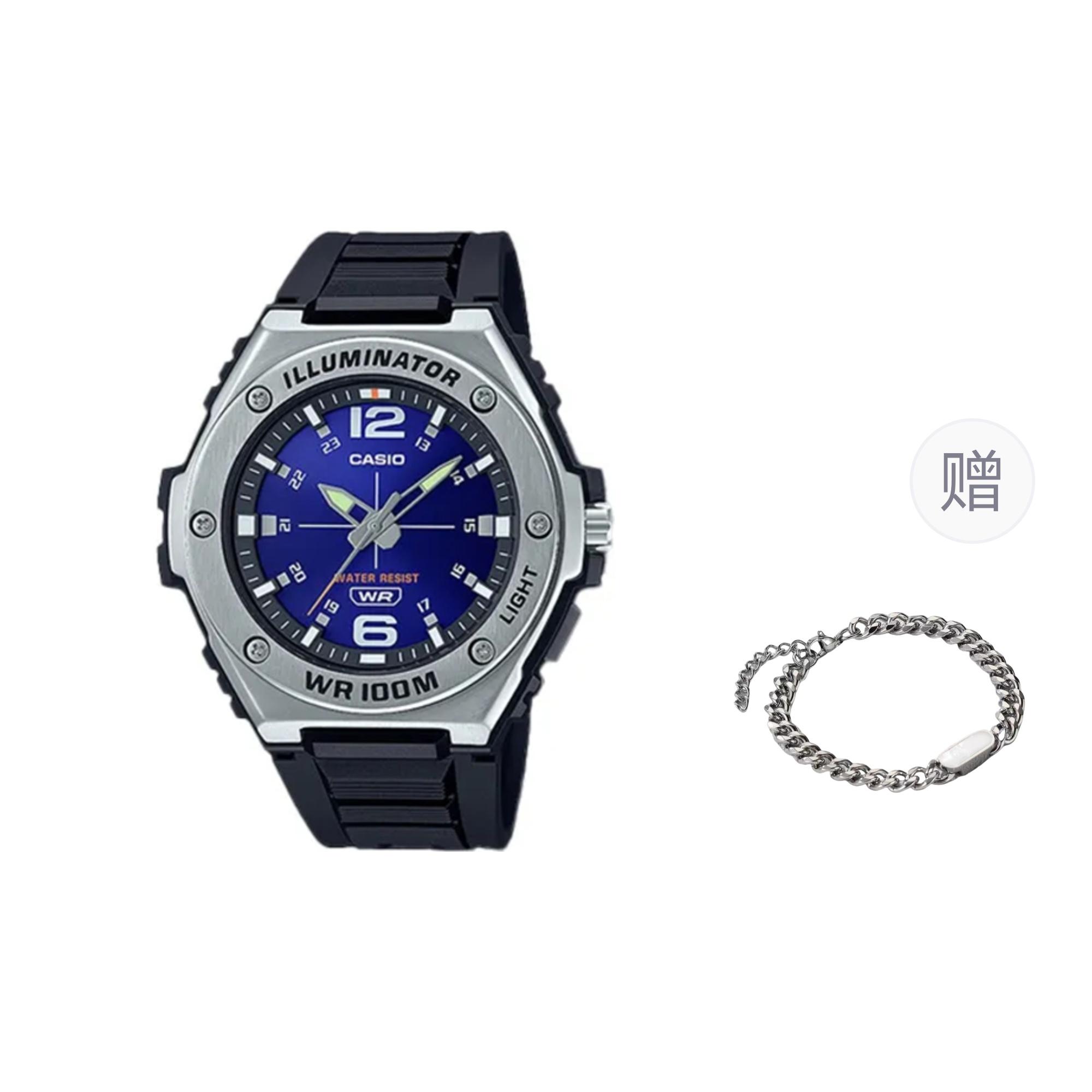 CASIO Men Blue Watch MWA-100H-2A- Amber