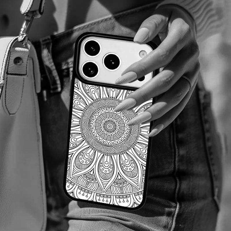Beautiful painting mandala flower Phone Case For iPhone 17 Air 14 15 13 12 Max Cover For Apple 16 16e 11 Pro Max Plus