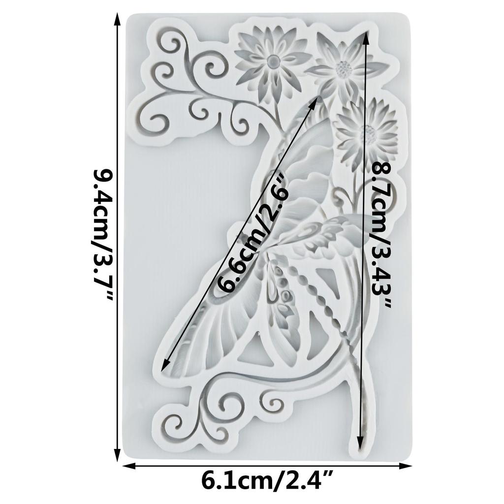 Dragonfly Silicone Molds Insect Dragonfly Fondant Mold Cake Decorating Tools Cupcake Topper Chocolate Candy Craft Gum Paste Polymer Clay